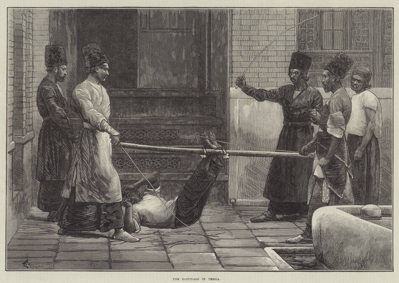 The Bastinado in Persia by Felix Regamey