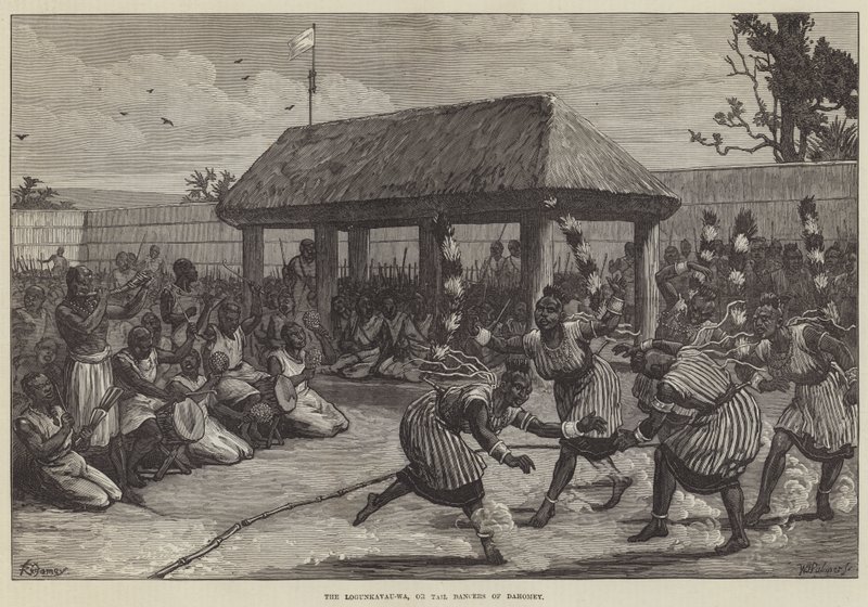 The Logunkayau-wa, or Tail Dancers of Dahomey by Felix Regamey