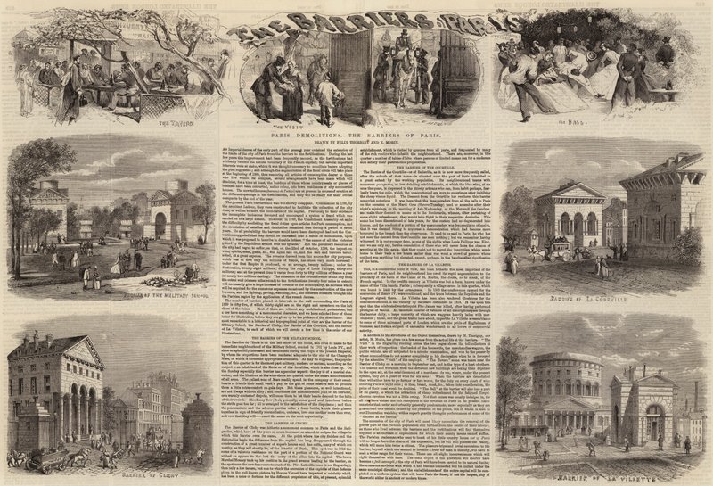 Paris Demolitions, the Barriers of Paris by Felix Thorigny