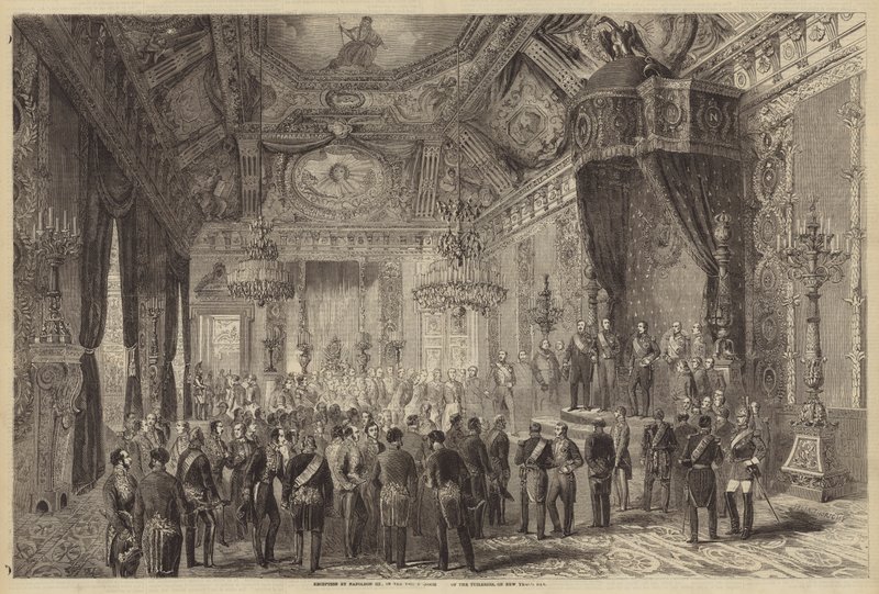 Reception by Napoleon III, in the Throne-Room of the Tuileries, on New Year