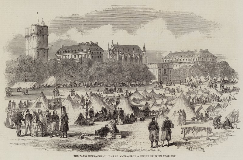 The Paris Fetes, the Camp at St Maur by Felix Thorigny