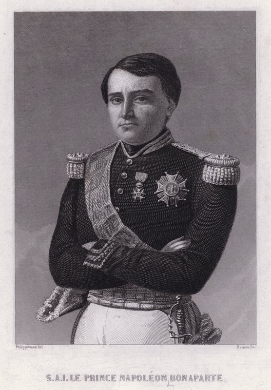 Prince Napoleon Bonaparte, son of Jerome, King of Westphalia, youngest brother of the Emperor Napoleon I by Felix (after) Philippoteaux