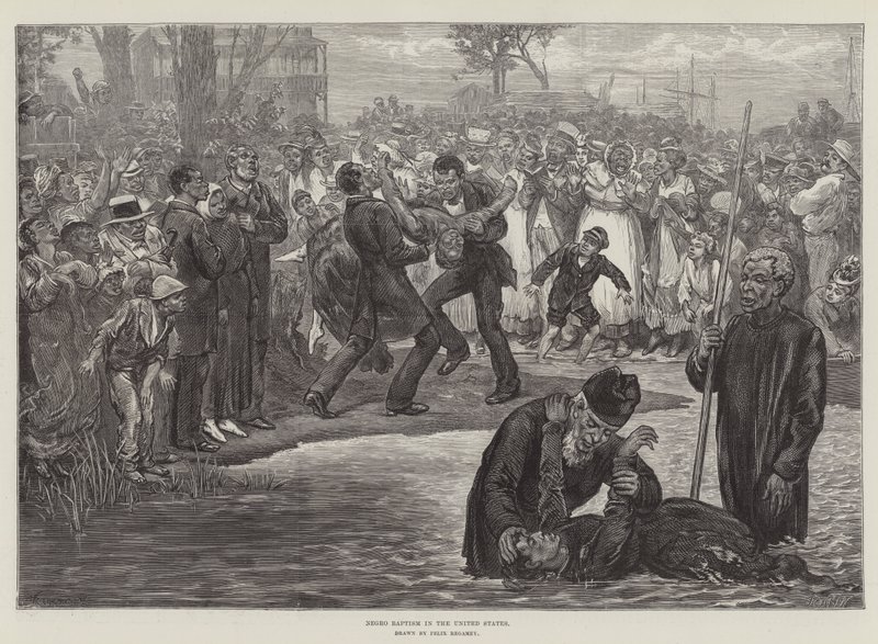 Negro Baptism in the United States by Felix (after) Regamey