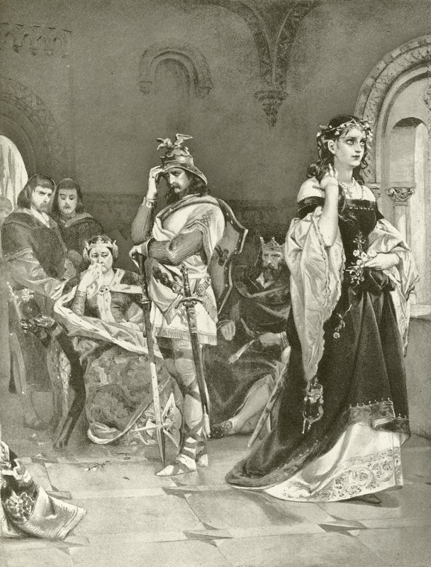 Hamlet. Act IV, Scene V (engraving) by Felix Octavius Carr Darley