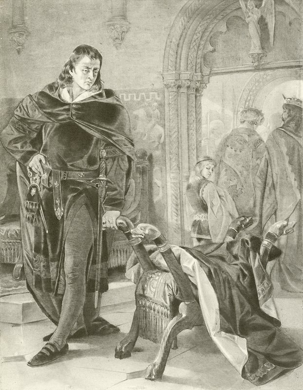 Hamlet. Act I, Scene II by Felix Octavius Carr Darley