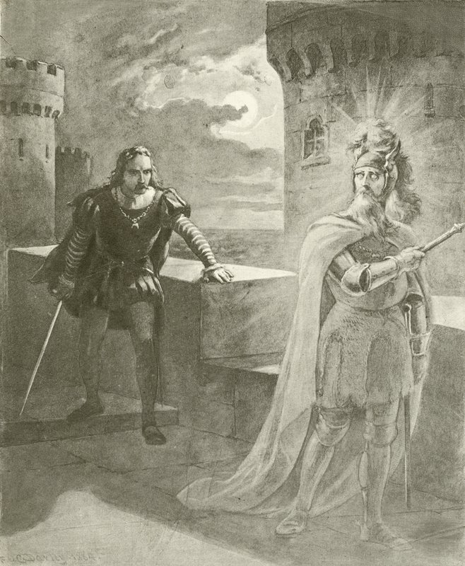Hamlet. Act I, Scene V by Felix Octavius Carr Darley