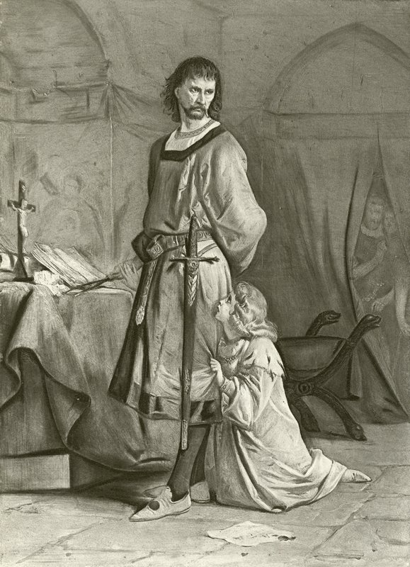 King John. Act IV, Scene I by Felix Octavius Carr Darley