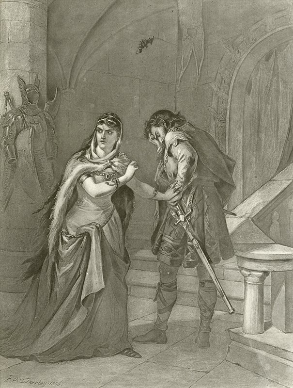 Macbeth. Act II, Scene II by Felix Octavius Carr Darley