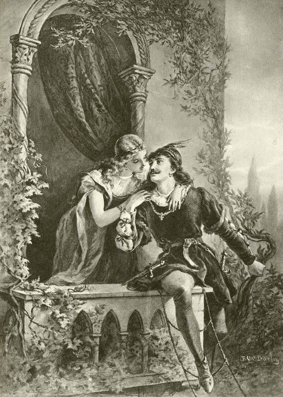 Romeo and Juliet. Act III-Scene V by Felix Octavius Carr Darley