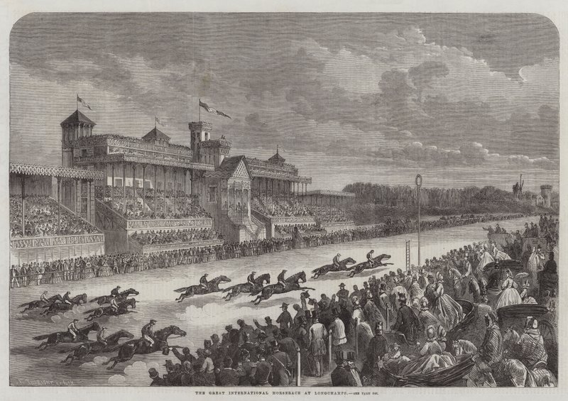 The Great International Horserace at Longchamps by Felix Thorigny