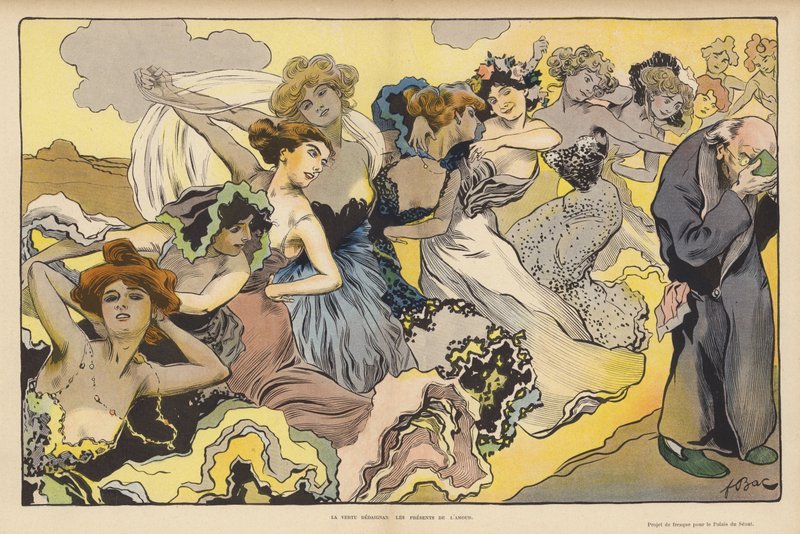 Virtue Disdaining the Gifts of Love by Ferdinand Sigismund Bac