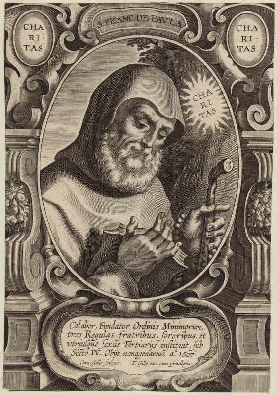 Portrait of Saint Francis of Paola by Flemish School