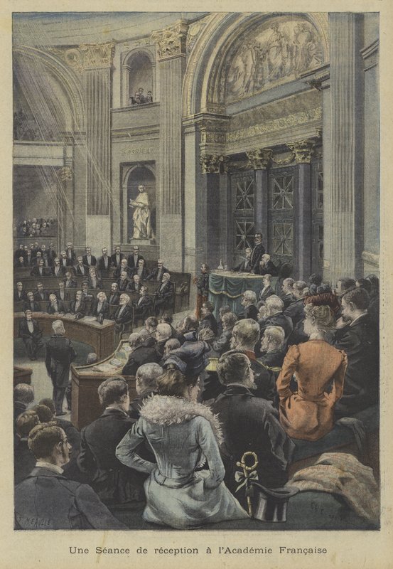 A Reception Session at the Academie Francaise, Paris by Fortune Louis Meaulle