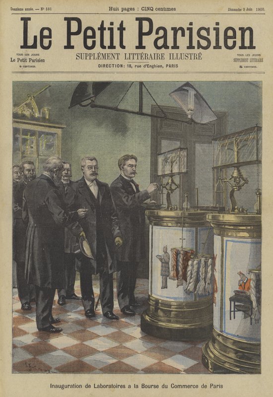 Inauguration of Laboratories at the Paris Commodities Exchange by Fortune Louis Meaulle