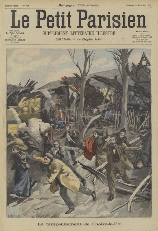 Rail Accident at Choisy-le-Roi, Paris by Fortune Louis Meaulle