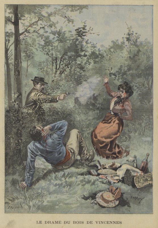 Shooting in the Bois de Vincennes, Paris by Fortune Louis Meaulle