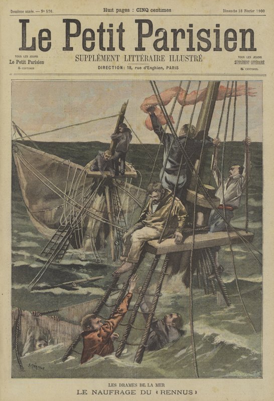 The wreck of the Rennus by Fortune Louis Meaulle