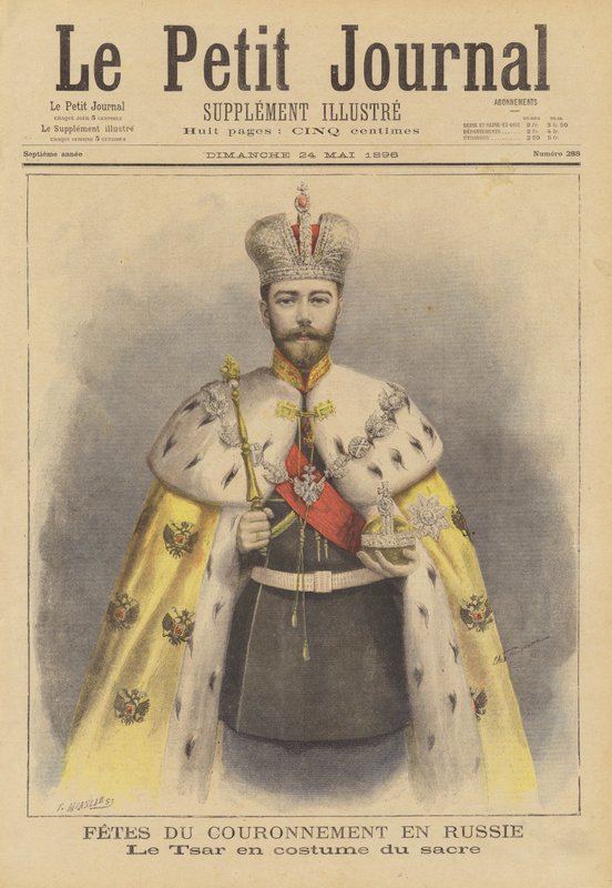 Tsar Nicholas II of Russia in His Coronation Robes by Fortune Louis Meaulle