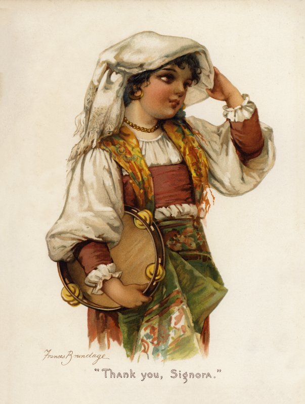 Girls: "Thank you, Signora" by Frances Brundage