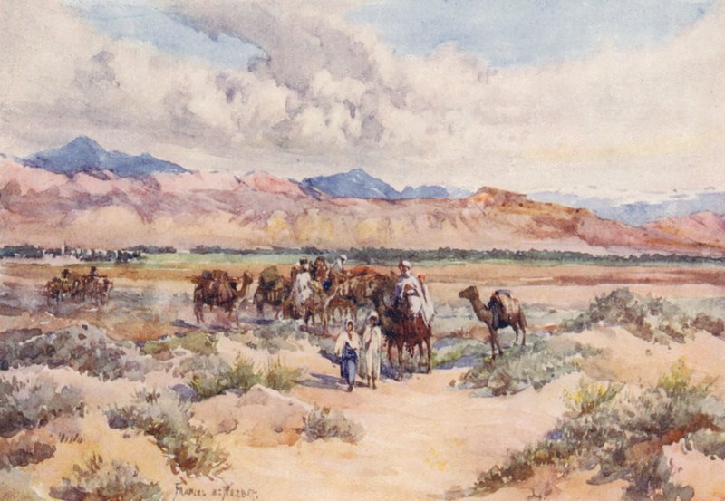 A Caravan on the Sahara by Frances Nesbitt