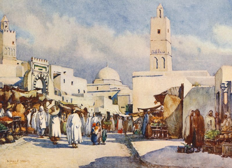 La Grande Rue, Kairouan by Frances Nesbitt