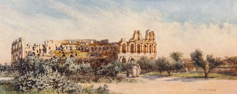 The Roman Amphitheatre, El Djem by Frances Nesbitt