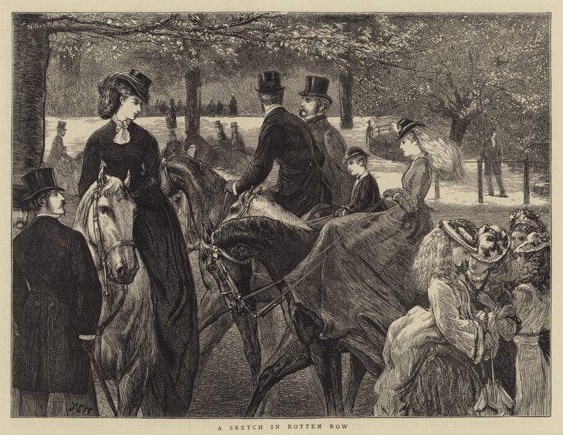 A Sketch in Rotten Row by Francis S. Walker