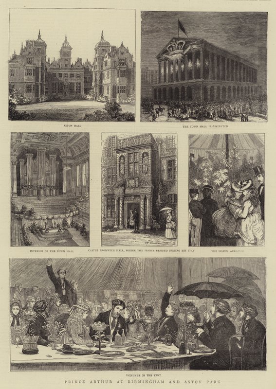 Prince Arthur at Birmingham and Aston Park by Francis S. Walker
