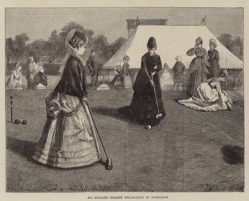 All England Croquet Tournament at Wimbledon by Francis Wilfred Lawson