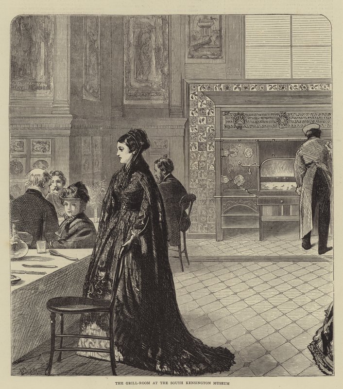 The Grill-Room at the South Kensington Museum by Francis Wilfred Lawson
