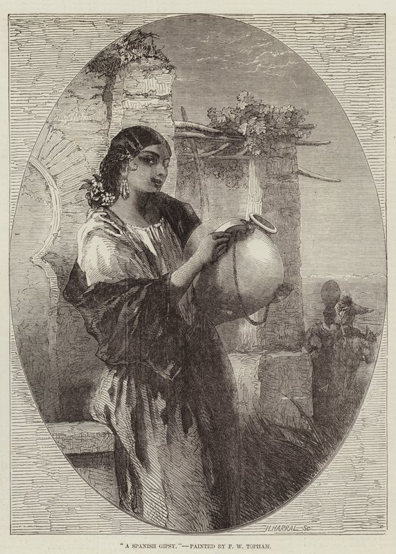A Spanish Gypsy by Francis William Topham