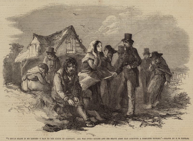 I could stand it no longer, I ran to the Scene of Conflict, All was Over, Keane and his Brave Army had achieved a Complete Victory by Francis William Topham