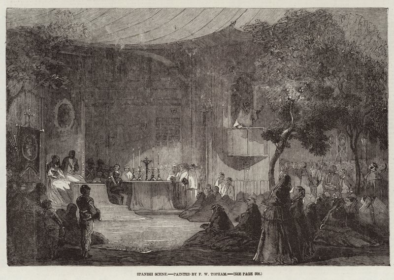 Spanish Scene by Francis William Topham