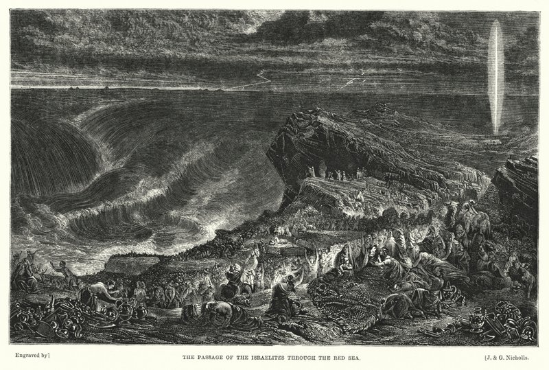 The Passage of the Israelites through the Red Sea by Francis (after) Danby