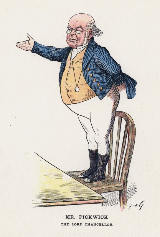 Mr Pickwick, The Lord Chancellor by Francis Carruthers Gould