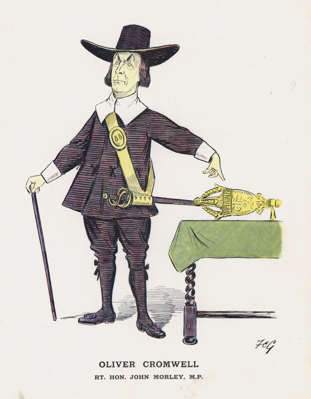 Oliver Cromwell, Rt Hon John Morley by Francis Carruthers Gould
