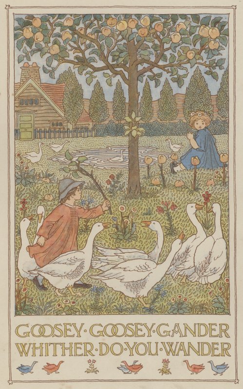 Goosey Goosey Gander Whither Do You Wander by Francis Donkin Bedford
