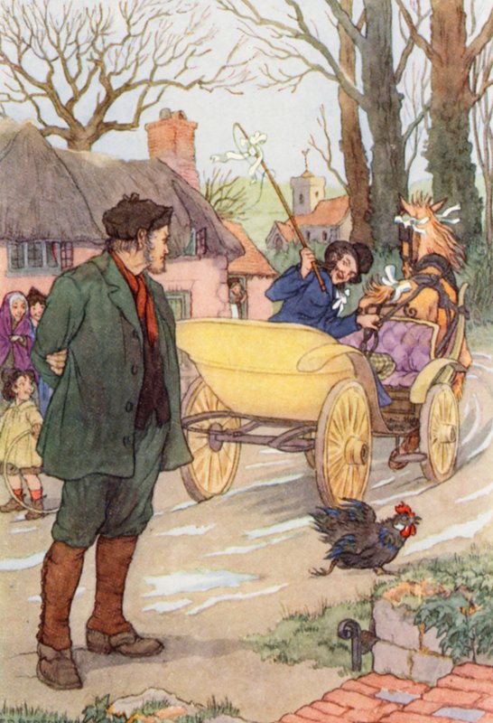 Illustration for The Cricket on the Hearth by Charles Dickens by Francis Donkin Bedford