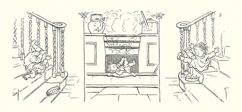 Illustration for The Magic Fishbone by Charles Dickens by Francis Donkin Bedford