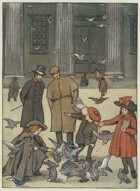 London: The Museum Pigeons by Francis Donkin Bedford