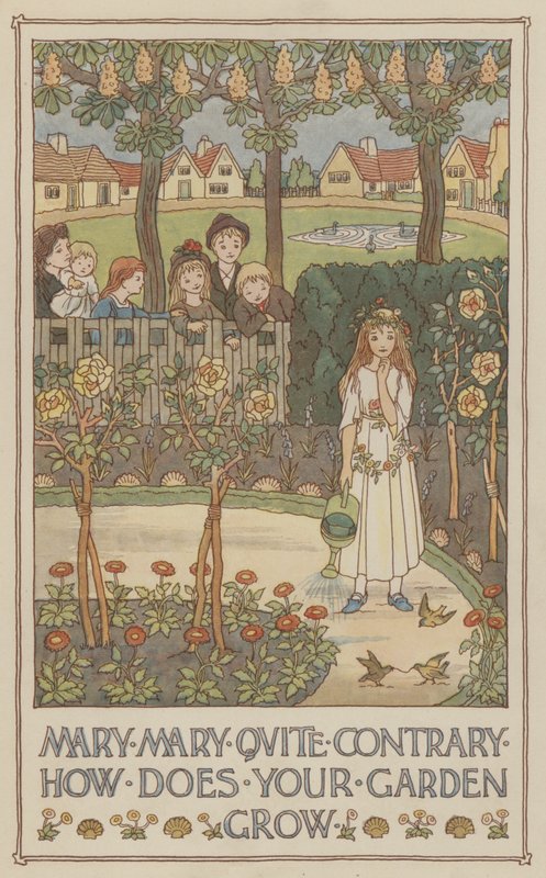 Mary Mary quite contrary how does your garden grow by Francis Donkin Bedford