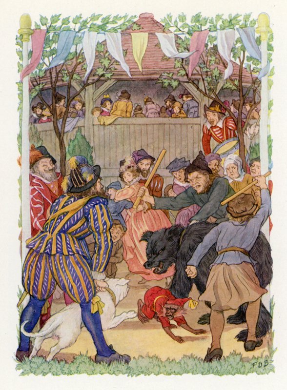 Merrie England: Baiting the Bear by Francis Donkin Bedford