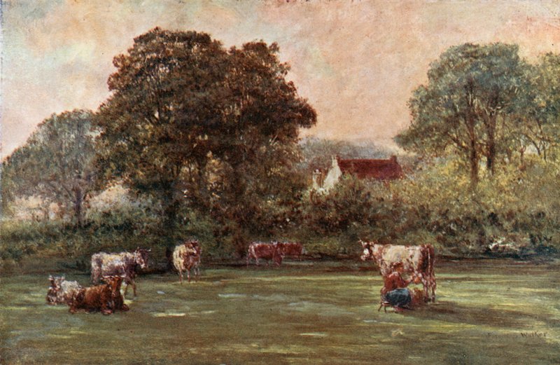 Farmhouse in Hyde Lane by Francis S. Walker