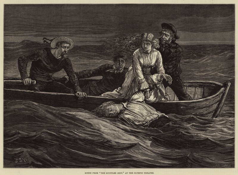 Scene from The Scuttled Ship, at the Olympic Theatre by Francis S. Walker