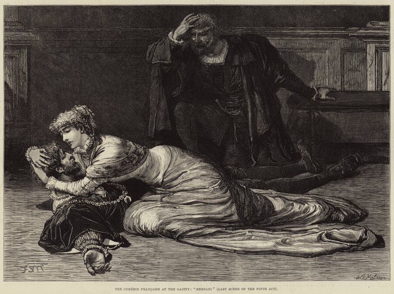 The Comedie Francaise at the Gaiety, Hernani, Last Scene of the Fifth Act by Francis S. Walker