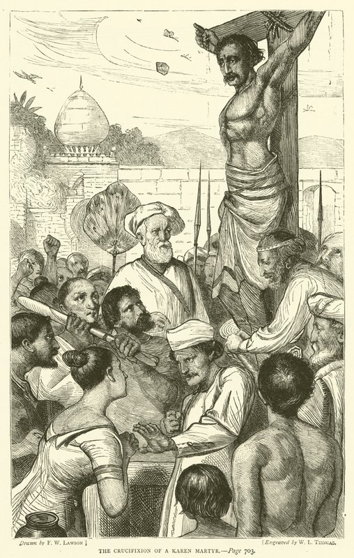 The Crucifixion of a Karen Martyr by Francis Wilfred Lawson