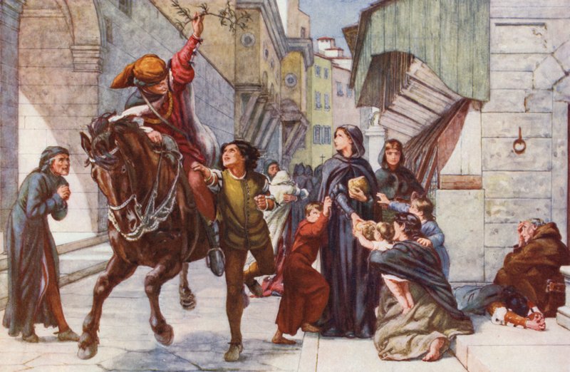 Bringing News of Relief to Florence by Francis William (after) Topham
