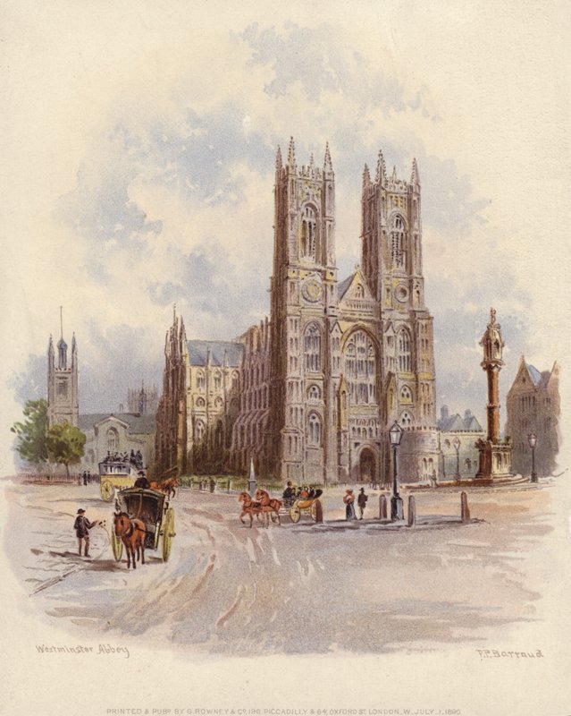 Westminster Abbey, London by Francis after Barraud