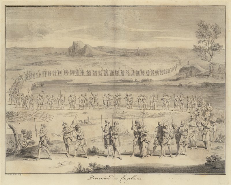 Procession of Flagellants by Francois (after) Morellon la Cave