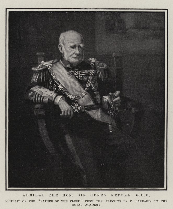 Admiral the Honourable Sir Henry Keppel, GCB by Francois Barraud